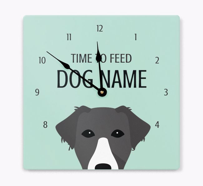 Time To Feed: Personalized {breedFullName} Wall Clock